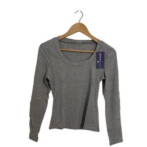 Isis Heather Gray Long Sleeve Tee